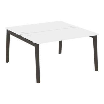 Onix Wood Рабочая станция OW.D.RS-2.3.7 Белый Бриллиант/Дуб Темный/Металл Антрацит 1380*1475*750