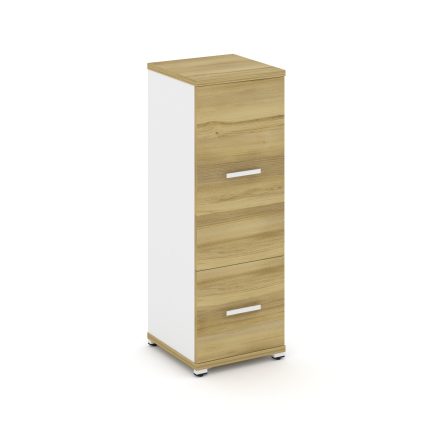 Concept Шкаф 1 узкая секция, 3 ниши CN.STU-312 W Дуб Винченцо/Белый Бриллиант/Металл Белый 420*420*1