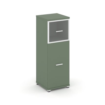 Concept Шкаф 1 узкая секция, 3 ниши CN.STU-314 RPW W Кобо/Металл Белый/Прозрачный 420*420*1186