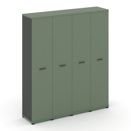 Concept Шкаф 4 узкие секции, 5 ниш CN.STU-548 A Кобо/Антрацит/Металл Антрацит 1668*420*1922