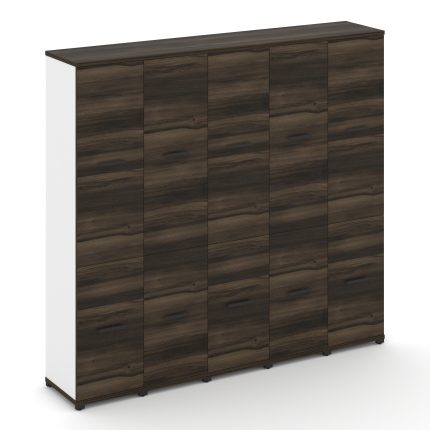 Concept Шкаф 5 узких секций, 5 ниш CN.STU-552 B Дуб Мали/Белый Бриллиант/Металл Черный 2084*420*1922