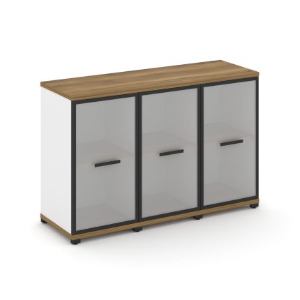 Concept Шкаф 3 узкие секции, 2 ниши CN.STU-233 RMB B Сандал Янтарный/Белый Бриллиант/Металл Черный/С