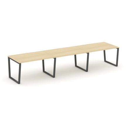 Style Project Стол переговорный SN-6T2.SPRG-022.3 Акация Лорка/Металл Антрацит 3540*980*750