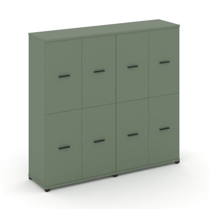 Concept Шкаф 2 широкие секции, 4 ниши CN.STS-422 B Кобо/Металл Черный 1668*420*1554