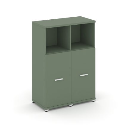 Concept Шкаф 2 узкие секции, 3 ниши CN.STU-323 W Кобо/Металл Белый 836*420*1186