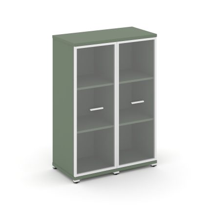 Concept Шкаф 2 узкие секции, 3 ниши CN.STU-326 RPW W Кобо/Металл Белый/Прозрачный 836*420*1186