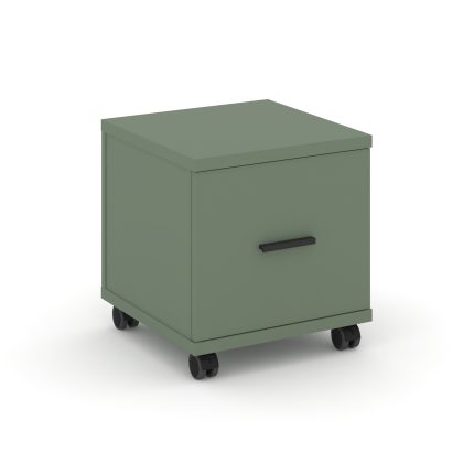 Concept Тумба мобильная 1 распаш. фасад CN.TUM-007 B Кобо/Металл Черный 420*420*448