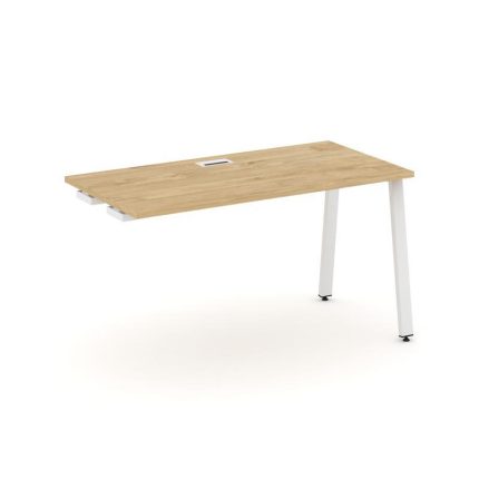 Style Project Стол-приставка к опор. элем. SN-6A.OPRS-023 Тиквуд Светлый/Металл Белый 1380*800*750