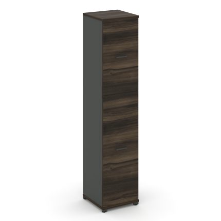 Concept Шкаф 1 узкая секция, 5 ниш CN.STU-515 A Дуб Мали/Антрацит/Металл Антрацит 420*420*1922