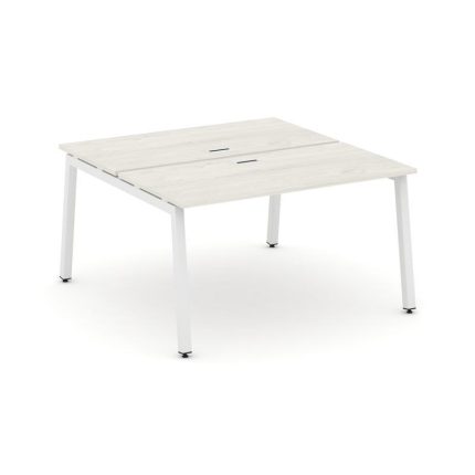 Style Project Рабочая станция 2-х сторон. SN-5A.DRS-014 Дуб Наварра/Металл Белый 1580*1432*750