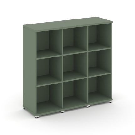 Concept Стеллаж 3 узкие секции, 3 ниши CN.STU-330 Кобо/Металл Белый 1252*420*1186