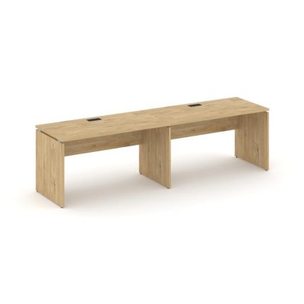 Style Project Рабочая станция 1 сторон. SN-D.ORS-023 Тиквуд Светлый/Черная Заглушка 2760*800*750