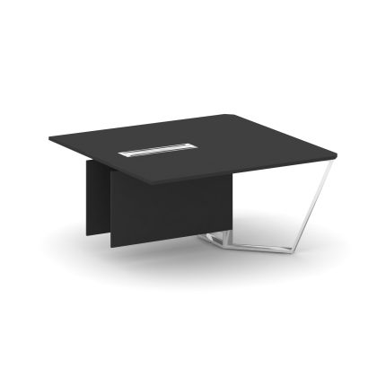 Steel Meet Завершающий модуль L=1600 MF-PR.B.SPZW-16 Черный/МДФ Ультраматт Черный/Нержавеющая сталь/