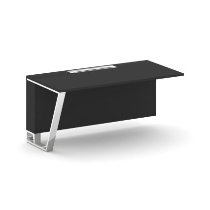 Steel Meet Завершающий модуль MF-PR.B.SPZO-16(L) Черный/МДФ Ультраматт Черный/Нержавеющая сталь/Хром