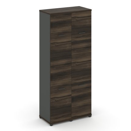 Concept Шкаф 2 узкие секции, 5 ниш CN.STU-525 A Дуб Мали/Антрацит/Металл Антрацит 836*420*1922