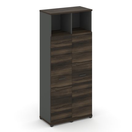 Concept Шкаф 2 узкие секции, 5 ниш CN.STU-526 A Дуб Мали/Антрацит/Металл Антрацит 836*420*1922