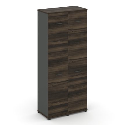 Concept Шкаф 2 узкие секции, 5 ниш CN.STU-527 A Дуб Мали/Антрацит/Металл Антрацит 836*420*1922