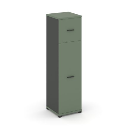 Concept Шкаф 1 узкая секция, 4 ниши CN.STU-414 A Кобо/Антрацит/Металл Антрацит 420*420*1554