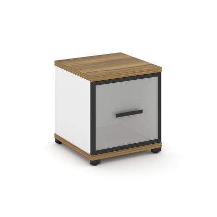 Concept Шкаф 1 узкая секция, 1 ниша CN.STU-113 RMB B Сандал Янтарный/Белый Бриллиант/Металл Черный/С