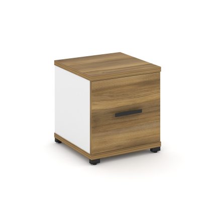 Concept Шкаф 1 узкая секция, 1 ниша CN.STU-113 B Сандал Янтарный/Белый Бриллиант/Металл Черный 420*4