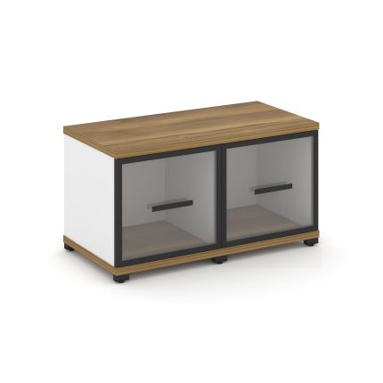 Concept Шкаф 2 узкие секции, 1 ниша CN.STU-123 RPB B Сандал Янтарный/Белый Бриллиант/Металл Черный/П