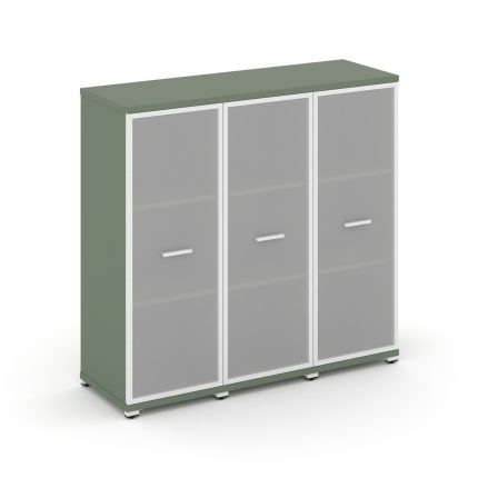 Concept Шкаф 3 узкие секции, 3 ниши CN.STU-336 RMW W Кобо/Металл Белый/Сатин 1252*420*1186