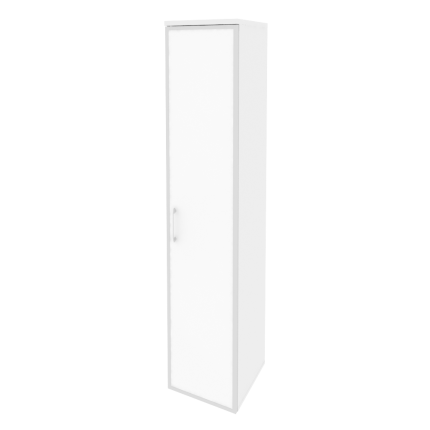Onix Шкаф высокий узкий правый O.SU-1.10 R (R) white Белый Бриллиант/Стекло White 400*420*1977