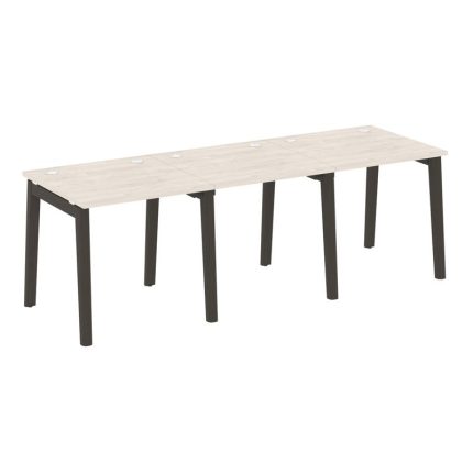 Onix Wood Рабочая станция OW.RS-3.0.8 Денвер Светлый/Дуб Темный/Металл Антрацит 2340*800*750