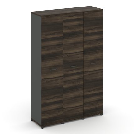 Concept Шкаф 3 узкие секции, 5 ниш CN.STU-538 A Дуб Мали/Антрацит/Металл Антрацит 1252*420*1922