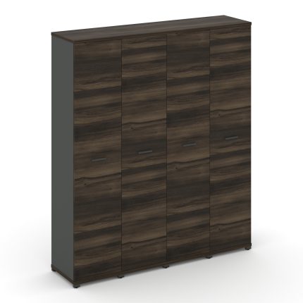 Concept Шкаф 4 узкие секции, 5 ниш CN.STU-548 A Дуб Мали/Антрацит/Металл Антрацит 1668*420*1922