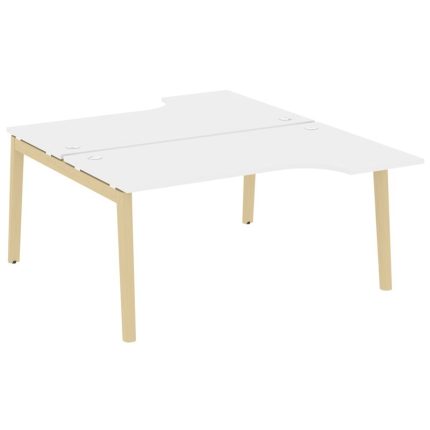 Onix Wood Рабочая станция OW.D.SA-1 Белый Бриллиант/Дуб Светлый/Металл Белый 1580*1995*750 (1475/460