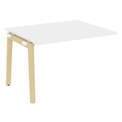 Onix Wood Прох. наб. эл. переговорного стола OW.NPRG-2 Белый Бриллиант/Дуб Светлый/Металл Белый 1180