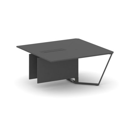 Steel Meet Завершающий модуль L=1600 KDK-PR.B.SPZW-16 Антрацит/Металл Антрацит 1600*1600*750