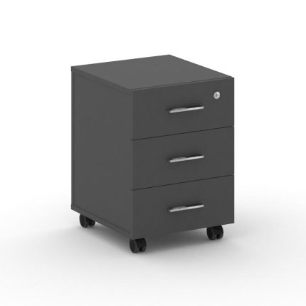 Fresco Тумба мобильная FRU.TM-2 Базальт UM/Хром 420*460*587