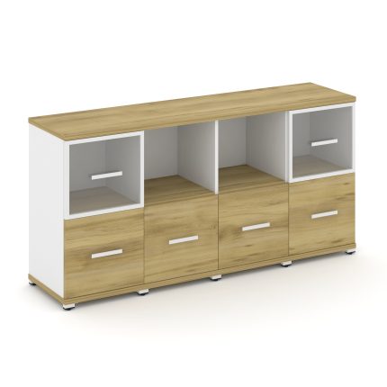 Concept Набор №241.U CN.STUN-241 RPW W Дуб Винченцо/Белый Бриллиант/Металл Белый 1668*420*818