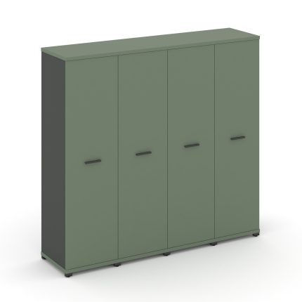 Concept Шкаф 4 узкие секции, 4 ниши CN.STU-446 A Кобо/Антрацит/Металл Антрацит 1668*420*1554