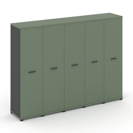 Concept Шкаф 5 узких секций, 4 ниши CN.STU-456 A Кобо/Антрацит/Металл Антрацит 2084*420*1554