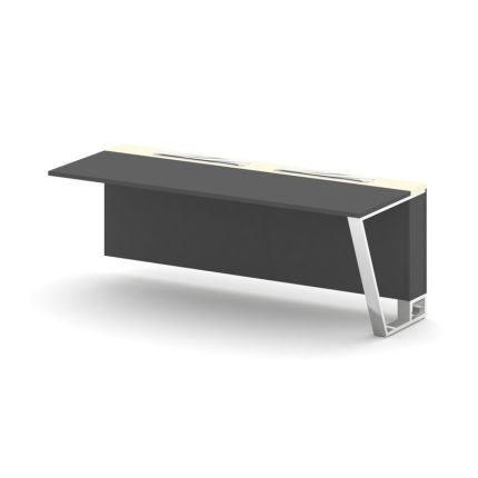 Steel Meet Завершающий модуль MMK-PR.B.SPZO-20(R) Антрацит/Ваниль Глянец/Нержавеющая Сталь/Хром 2000