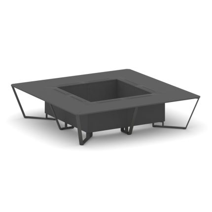 Steel Meet Стол переговорный квадратный KDK-PR.B.SP-16K Антрацит/Металл Антрацит 3200*3200*750