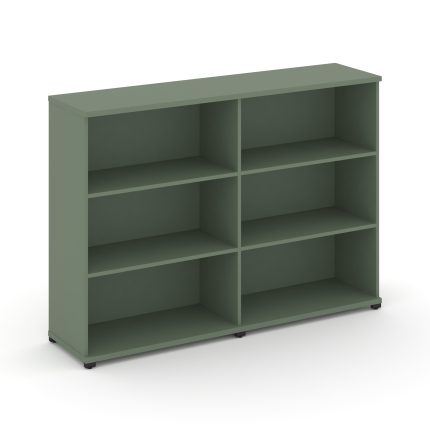 Concept Стеллаж 2 широкие секции, 3 ниши CN.STS-320 Кобо/Металл Черный 1668*420*1186