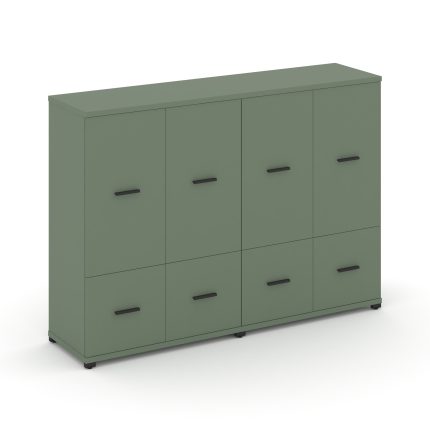 Concept Шкаф 2 широкие секции, 3 ниши CN.STS-322 B Кобо/Металл Черный 1668*420*1186