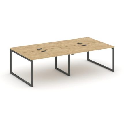 Style Project Рабочая станция 2-х сторон. SN-4O.DRS-043 Тиквуд Светлый/Металл Антрацит 2760*1432*750