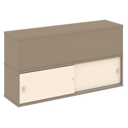 Estetica Надставка на 2 тумбы высокая ES.NV-3.1 Латте/Сатин 1500*410*795