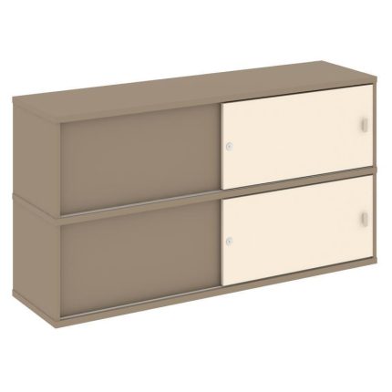 Estetica Надставка на 2 тумбы высокая ES.NV-5.1 Латте/Сатин 1500*410*795