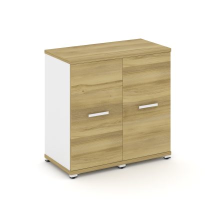 Concept Шкаф 2 узкие секции, 2 ниши CN.STU-223 W Дуб Винченцо/Белый Бриллиант/Металл Белый 836*420*8