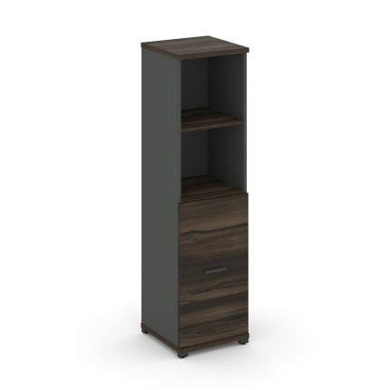 Concept Шкаф 1 узкая секция, 4 ниши CN.STU-411 A Дуб Мали/Антрацит/Металл Антрацит 420*420*1554