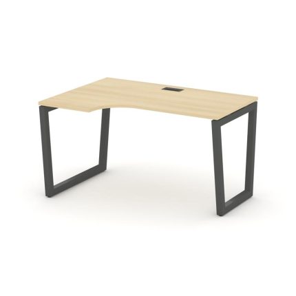 Style Project Стол рабочий эргоном. SN-5T2.SPA-002(L) Акация Лорка/Металл Антрацит/Заглушка Пластик