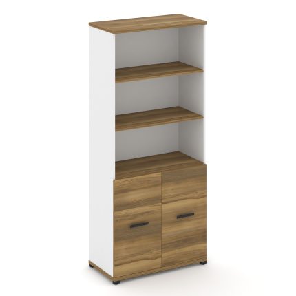 Concept Шкаф 1 широкая секция, 5 ниш CN.STS-511 B Сандал Янтарный/Белый Бриллиант/Металл Черный 836*