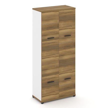 Concept Шкаф 1 широкая секция, 5 ниш CN.STS-512 B Сандал Янтарный/Белый Бриллиант/Металл Черный 836*