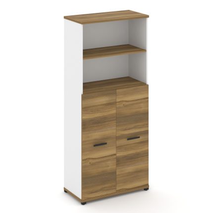 Concept Шкаф 1 широкая секция, 5 ниш CN.STS-514 B Сандал Янтарный/Белый Бриллиант/Металл Черный 836*